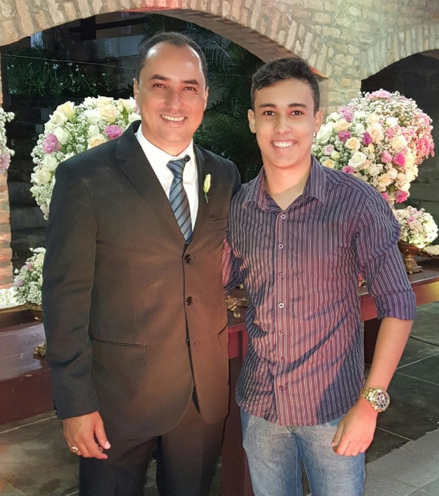 Luizinho Rold&atilde;o com seu filho primog&ecirc;nito, Luiz Rold&atilde;o 