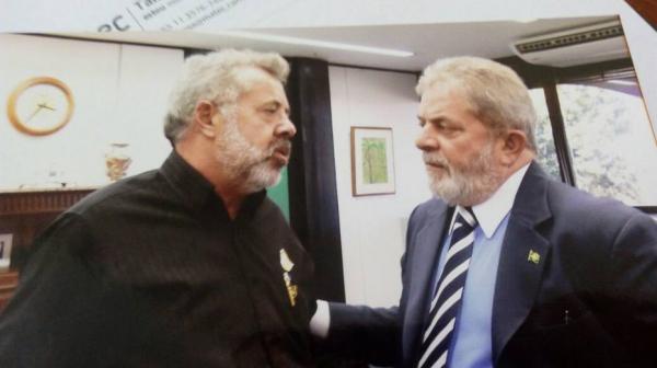 José Moura de Melo e Lula Foto: Arquivo pessoal de José Moura de Melo