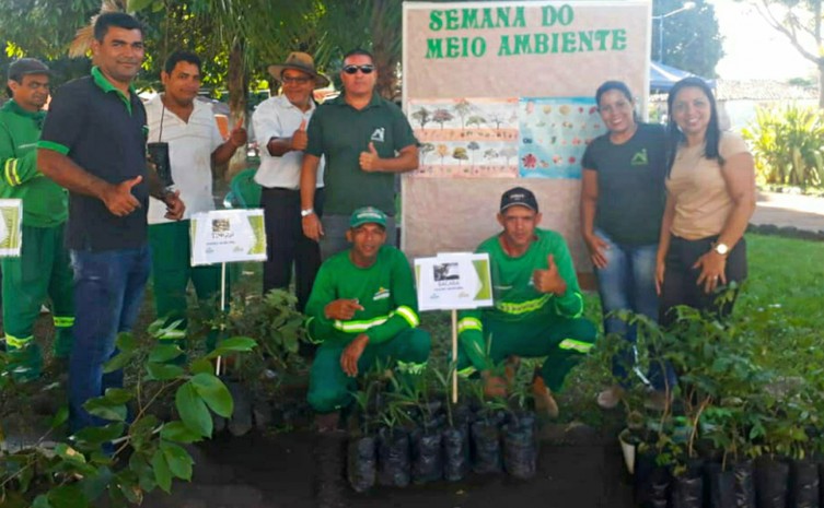 Motoristas receberam mudas de árvores nativas no sistema de drive thru - Foto: Naturatins/Governo do Tocantins