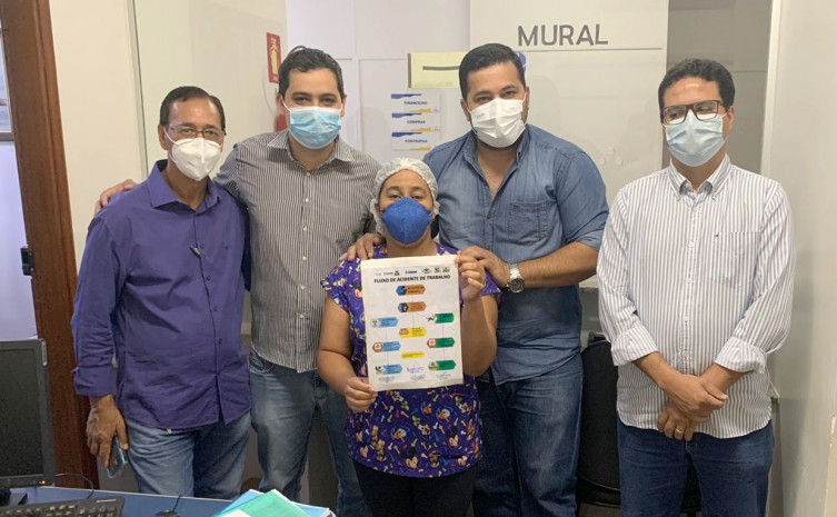 Servidores do HRG recebem orientações sobre fluxo de atendimento para acidentes de trabalho - Foto: Saúde/Governo do Tocantins
