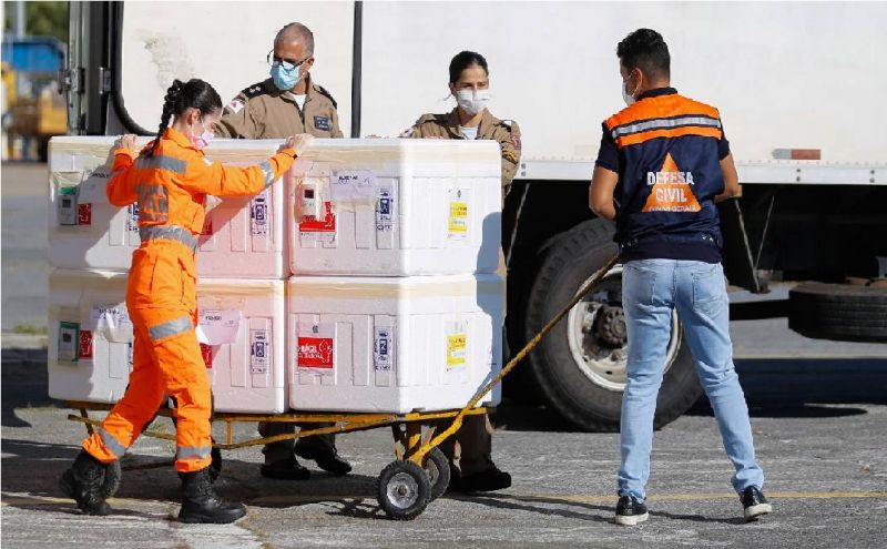 Ministro fala em regularização do estoque da CoronaVac para garantir 2ª dose - (Foto: Divulgação / Gil Leonardi / Agência Minas)