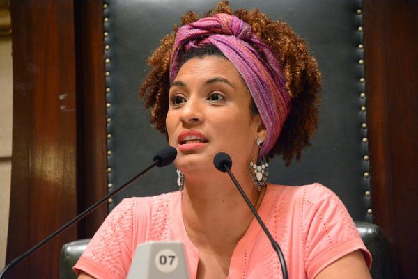 MARIELLE FRANCO, ELEITA VEREADOR NA CIDADE DO RIO DE JANEIRO PELO PSOL. ELA FOI ASSASSINADA DENTRO DE UM CARRO NA NOITE DE 14/03/2018 (FOTO: DAYANE PIRES/CMRJ/FLICKR)