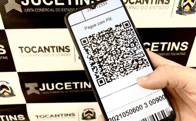 Pagamentos de taxas na Jucetins podem ser feitas via Pix - Foto: Philipe Ramos/Governo do Tocantins