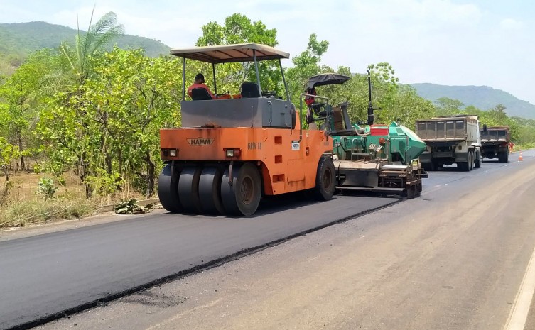 Obras de conservação da rodovia TO-030 seguem aceleradas - Foto: Ageto/Governo do Tocantins