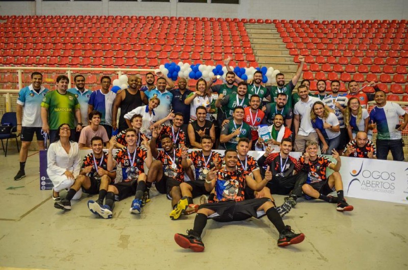 Premiação do handebol nos Jogos Abertos 2019 - Foto por: João Felipe