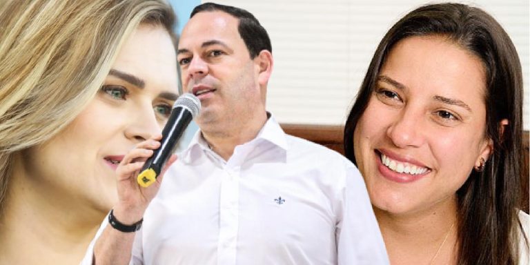 Na foto ilustrativa, Sivaldo com as duas postulantes ao governo de Pernambuco, Marília Arraes e Raquel Lyra. Foto ilustrativa: Blog Carlos Eugênio.
