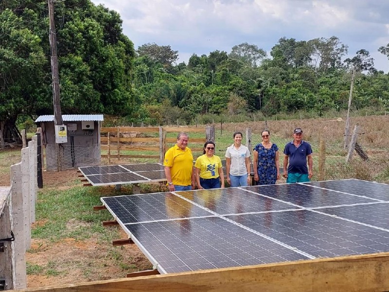 Foram instaladas 16 placas de energia solar fotovoltaica - Foto por: Empaer/MT