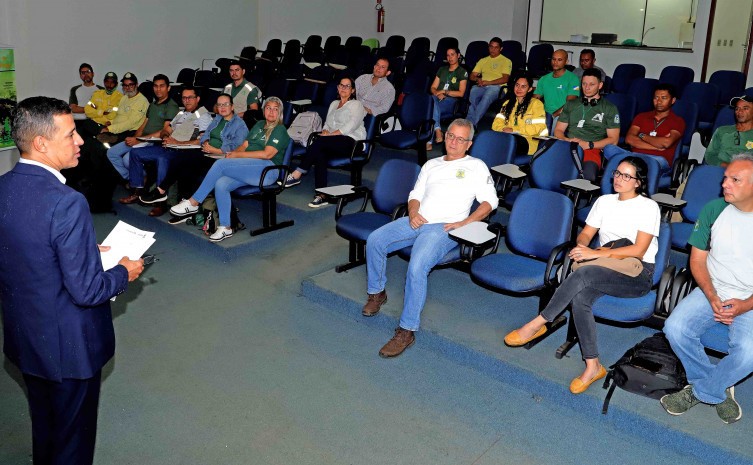 Presidente do Naturatins, Renato Jayme, na abertura da capacitação de monitoramento da biodiversidade - Foto: Naturatins/Governo do Tocantins