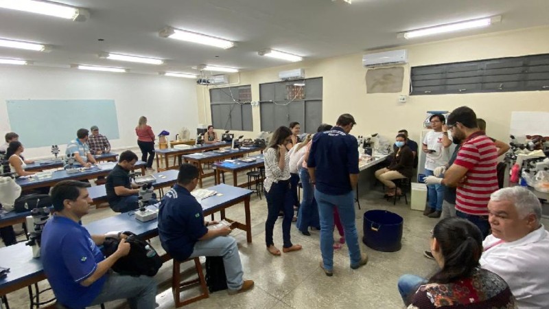 Treinamento de sanidade de peixes de cultivo - Foto por: Assessoria/Indea