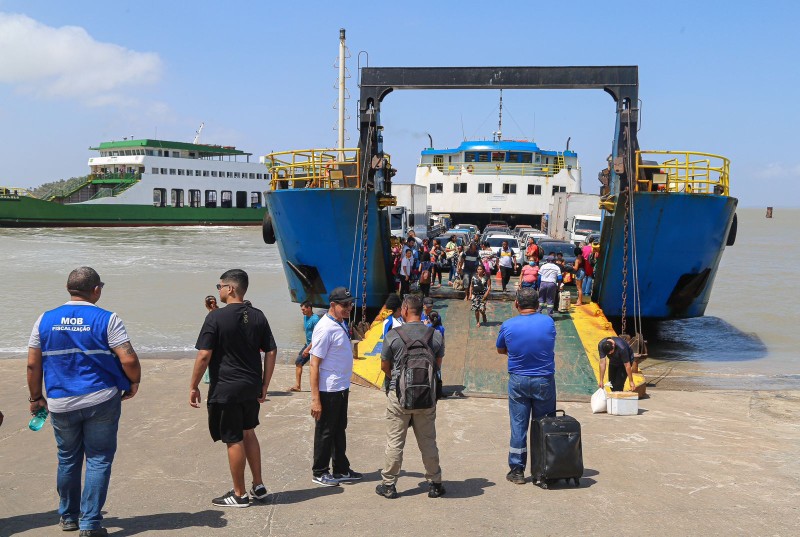 - MOB fiscalizou a gratuidade das viagens não constatando nenhuma ocorrência (Foto: Handson Chagas)