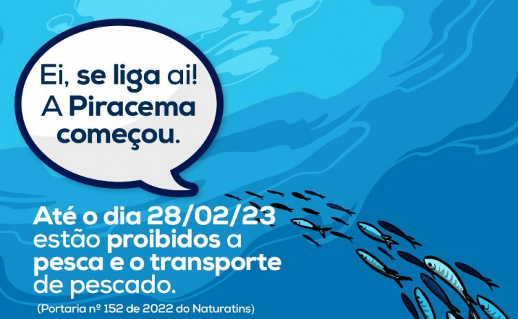 Piracema se estende até 28 de fevereiro de 2023 - Foto: Naturatins/Governo do Tocantins