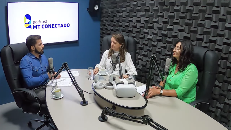 Secretária Mauren Lazzaretti (Meio Ambiente) é a primeira entrevistada no podcast MT Conectado - Foto por: Divulgação