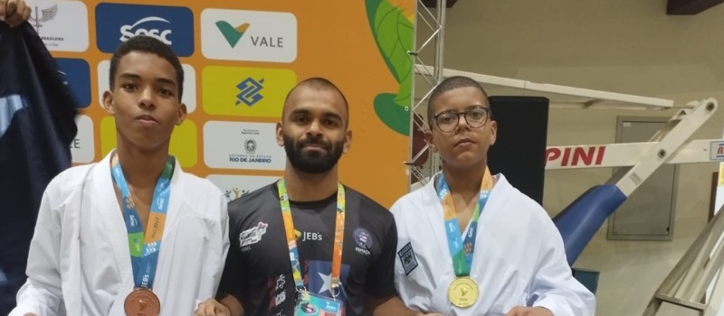 - Tarcio Jean Borges e Everton Lorran Bastos garantiram um local no pódio dos Jogos Escolares Brasileiros (Foto: Divulgação)
