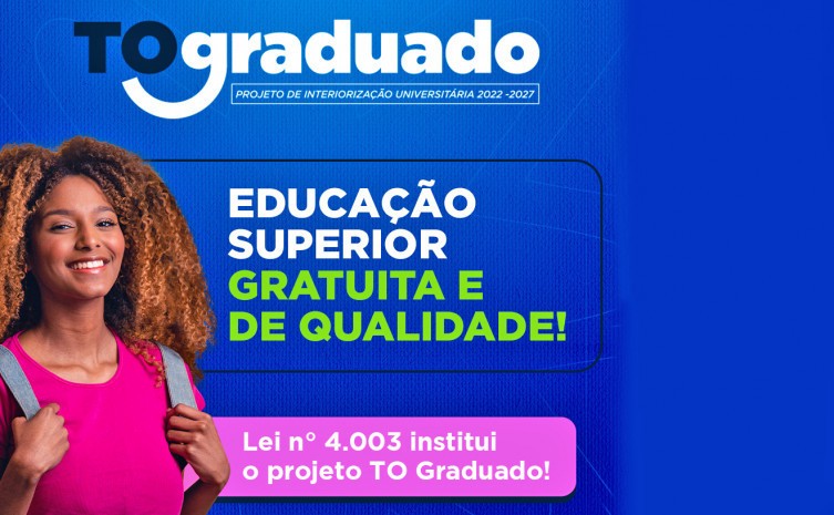 Conforme a lei, o TO Graduado ofertará cursos tecnólogos em municípios com menos de 10 mil habitantes - Foto: Unitins/Governo do Tocantins