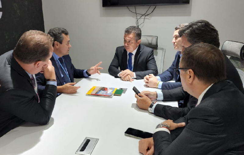 Governo de MT se reúne com presidente do BB durante a COP-27 - Foto por: Secom-MT