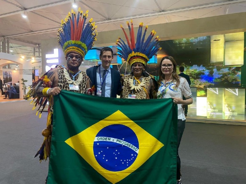 Primeira-dama Virgínia Mendes na COP - Foto por: Unaf