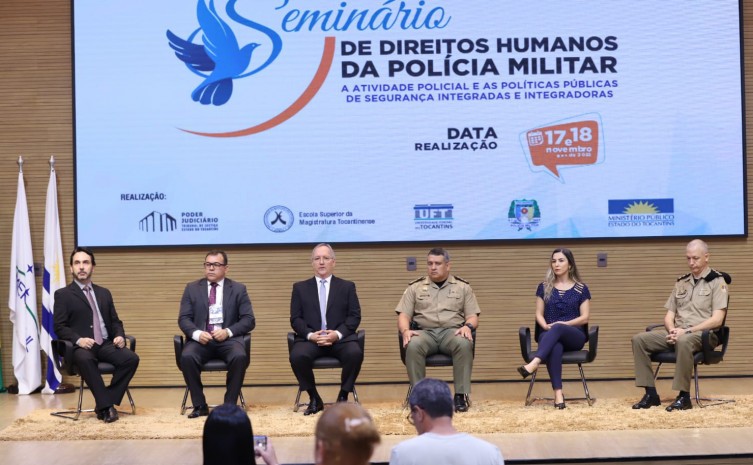 PMTO realiza 1° Seminário de Direitos Humanos voltado para a Atividade Policial - Foto: Ademir dos Anjos/ Governo do Tocantins