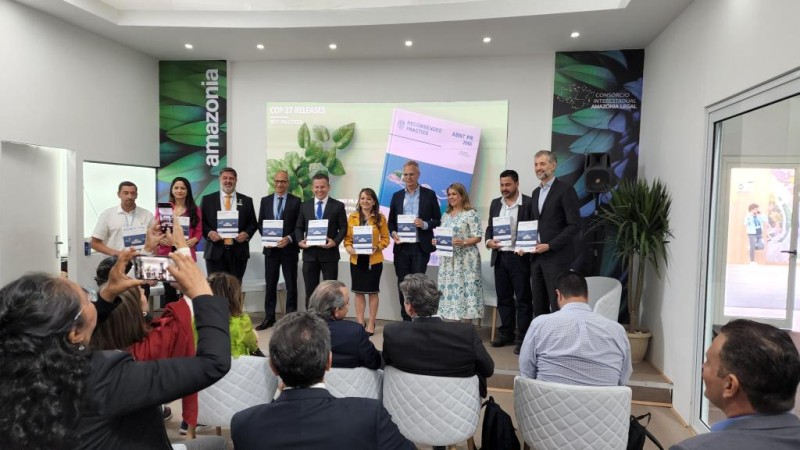 Lançamento da nova Norma ABNT sobre neutralidade de carbono na COP-27 - Foto por: Secom-MT