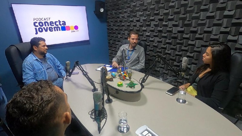 Podcast Conecta Jovem recebe Lucas Nascimento, supervisor da Unidade Regional do CIEE - Foto por: Secom-MT
