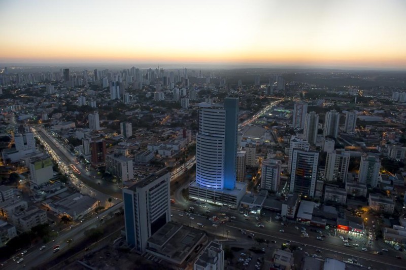 Vista de Cuiabá - Foto por: Sedec MT