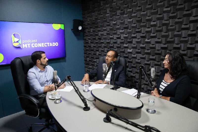 Jefferson Delgado, secretário adjunto de Relacionamento com o Contribuinte, é o entrevistado dessa semana do podcast MT CONECTADO - Foto por: Mayke Toscano/Secom-MT