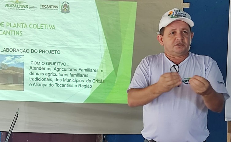 Para o técnico agrícola, Ribanez de Souza Rocha, o objetivo do curso é capacitar os agricultores na produção de aves caipira produtos matéria-prima para a indústria do frigorífico que está sendo instalado na comunidade - Foto: Ruraltins/Governo do Tocanti