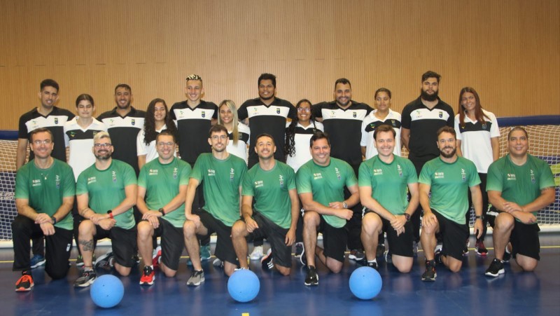 Seleção brasileira feminina e masculina de goalball. Foto Arquivo Pessoal