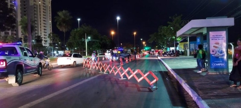 Lei Seca na Avenida do CPA - Foto por: Sesp
