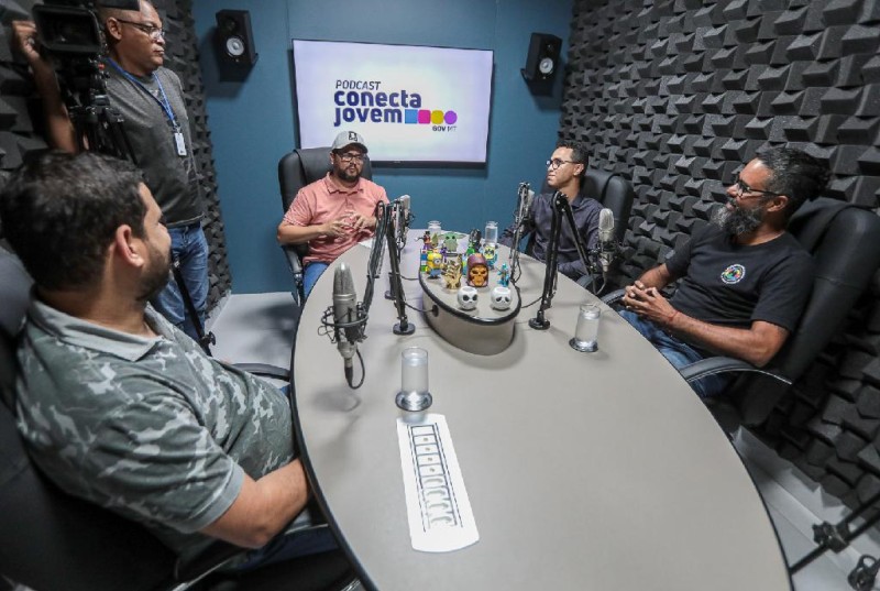 POD CAST CONECTA JOVEM - Foto por: Michel Alvim - SECOM / MT