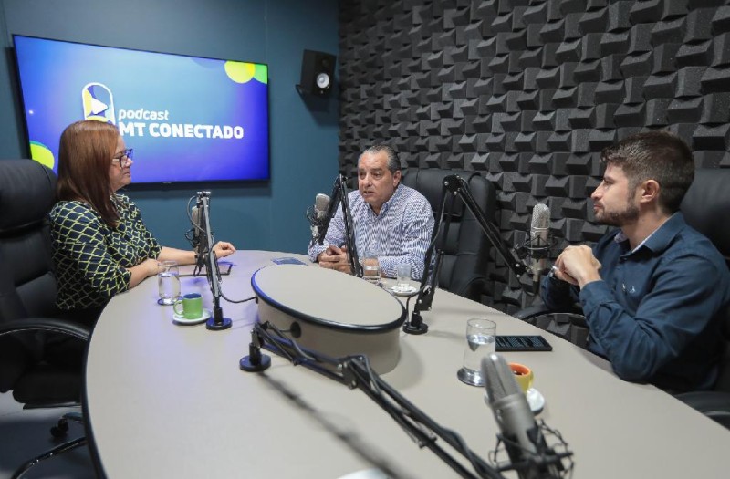 POD CAST MT CONECTADO Secretário Cézar Miranda - Foto por: Michel Alvim - SECOM / MT