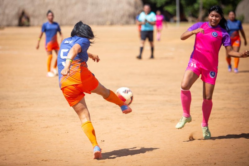 Mais de 1500 indígenas representando 15 etnias de Mato Grosso competem na terceira edição dos Jogos do Xingu. Ao todo, três mil pessoas participam do evento - Foto por: Protásio de Morais