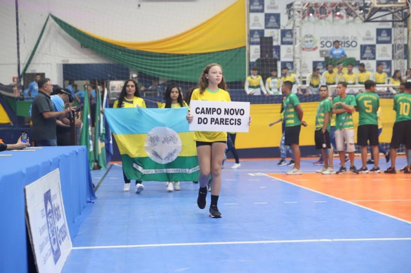 Abertura dos Jogos Abertos realizados em Sorriso, de 08 a 11 de dezembro - Foto por: Reginaldo Souza