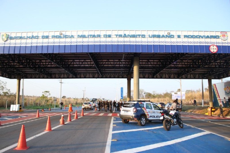Nova estrutura para o 3º Pelotão do Batalhão de Trânsito, na rodovia MT-251 - Foto por: CCSMI-PMMT