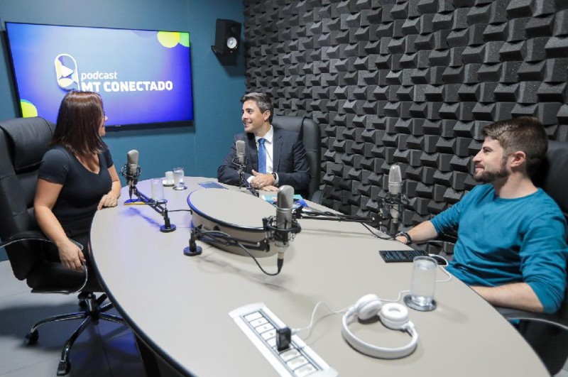 POD CAST Secretário de Estado de Educação ALAN PORTO - Foto por: Michel Alvim - SECOM / MT