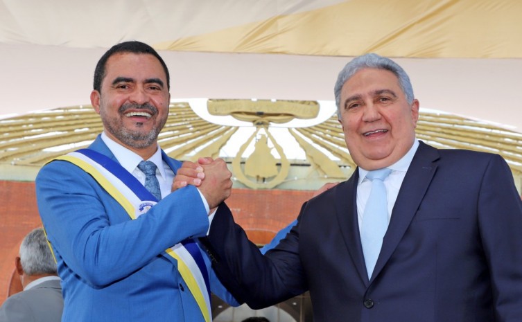 Na Praça dos Girassóis governador e vice-governador recém empossados reforçam compromisso com os tocantinenses - Foto: Esequias Araujo/Governo do Tocantins