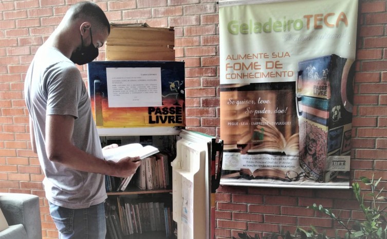 Geladeiroteca do Naturatins recebeu mais de 250 exemplares de livros de vários gêneros literários durante 2022 - Foto: Fernando Alves/Governo do Tocantins