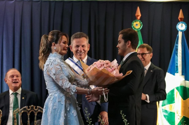 Homenagem de Luis Mendes, filho do casal primeira-dama Virginia Mendes e governador Mauro Mendes - Foto por: Mayke Toscano