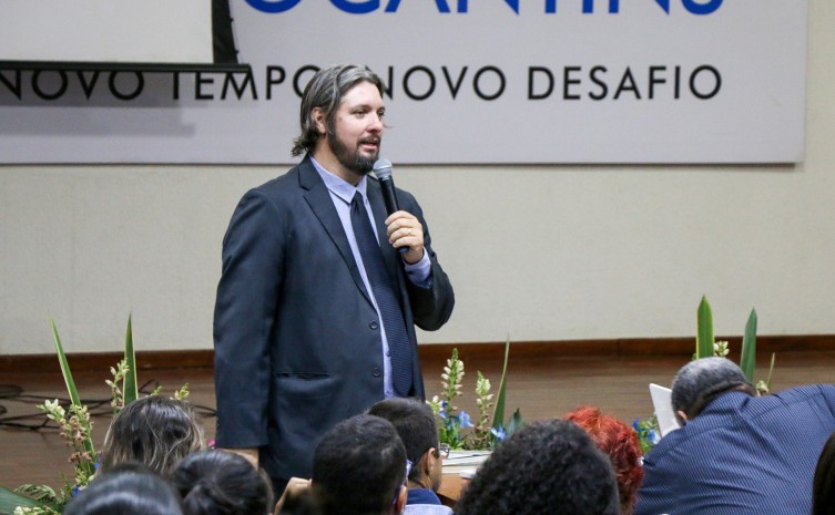 Na foto, o facilitador do curso A'Eronssaytt Gomes Lima de Oliveira - Foto: Carlessandro Spuza/Governo do Tocantins