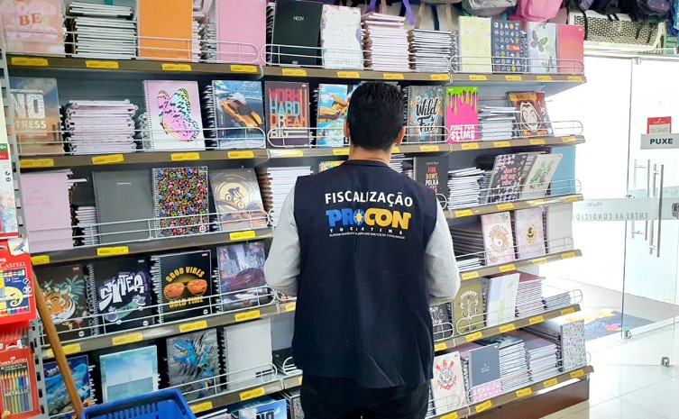 Variação encontrada foi de 163% em 85 itens de cinco papelarias em Palmas - Foto: Procon/Governo do Tocantins