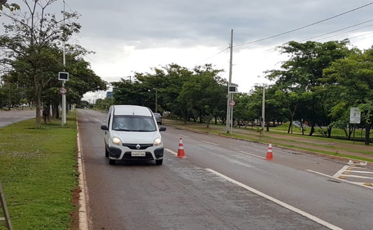 Aferição visa verificar se a leitura dos medidores de velocidade para veículos automotores está em conformidade com a velocidade permitida nas vias públicas - Foto: Brenda Ramos/Governo do Tocantins