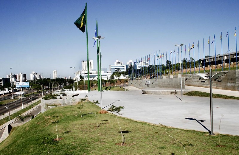 Praça das Bandeiras, em Cuiabá