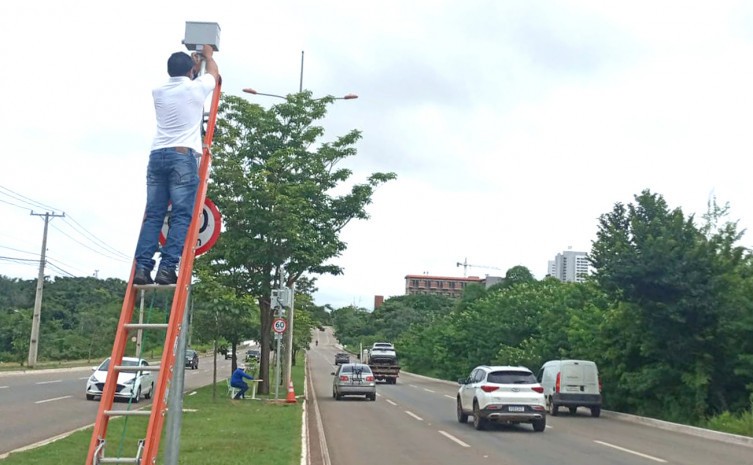 Motoristas devem ficar atentos ao isolamento do trânsito durante a Verificação Inicial dos radares, que dura em média uma 1h20 - Foto: Brenda Ramos/Governo do Tocantins