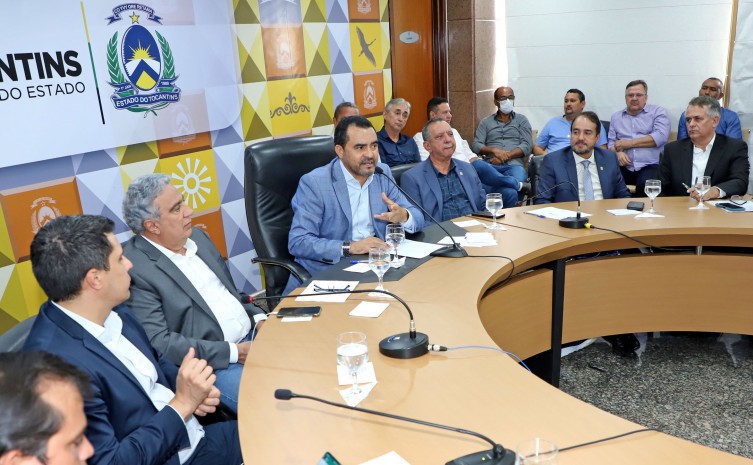 Wanderlei Barbosa enfatiza que alinhamento do Plano de Investimentos é importante para consolidar a parceria com o Grupo Rumo Logística S.A - Foto: Esequias Araújo/Governo do Tocantins