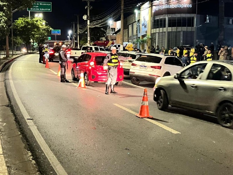Quarta edição da Operação Lei Seca, no bairro Santa Helena - Foto por: GGI-Sesp/MT