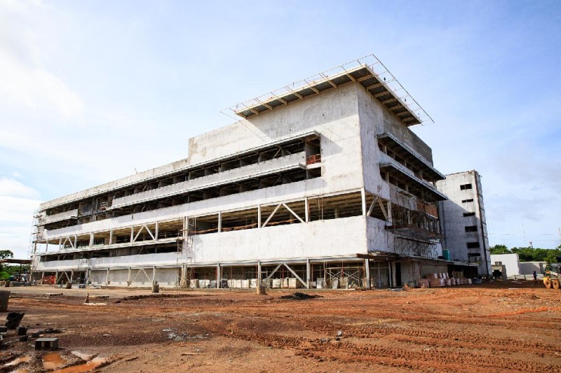 Obra do Hospital Central em Cuiabá - Foto por: Secom-MT