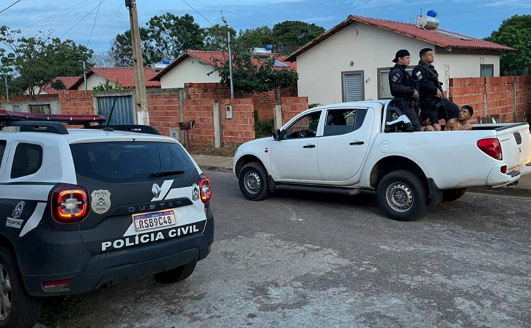 Um grande aparato policial foi montado para deflagrar a operação Tribunal - Foto: SSP/Governo do Tocantins