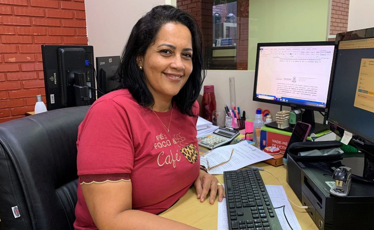 Servidora Marília Baroni destacou a importância dos cursos práticos oferecidos pela Unicet - Foto: Secad/Governo do Tocantins