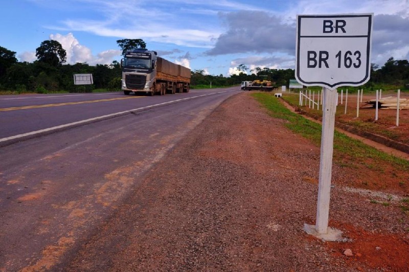 Governo assumirá concessão do trecho da BR-163 entre Cuiabá e Sinop