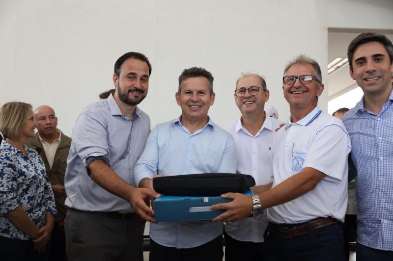 Governador Mauro Mendes Inaugura Escola Estadual Militar Tiradentes 3º SGT PM Justino Pinheiro dos Santos e Escola Técnica em Água Boa - Foto por: Christiano Antonucci - SECOM / MT