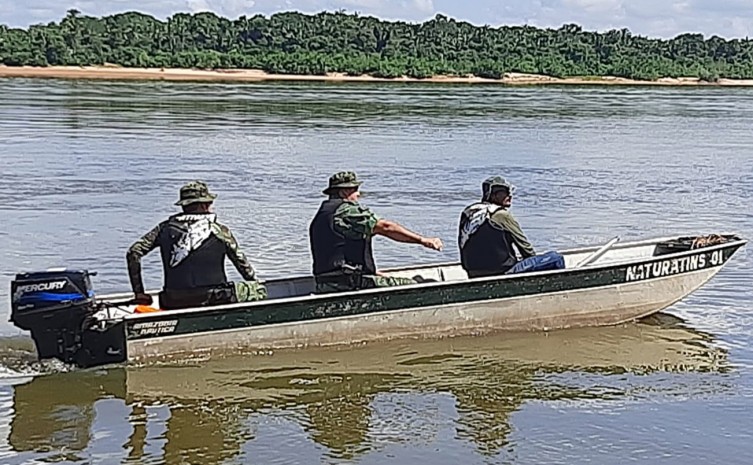 Blitz aquática realizada com foco em coibir a pesca ilegal no período da piracema - Foto: Naturatins/Governo do Tocantins